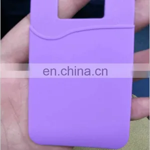 Custom Logo Mobile Phone Card Holder Adhesive Cell Phone Credit Silicone Card Holder For Phones thumbnail-1