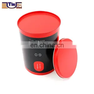 Small Round Metal Material Tea Tin Box thumbnail-3