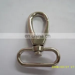 Manufacture Supply Metal Swival Eye Snap Hook Metal Lobster Clasp for Handbag Purse thumbnail-3