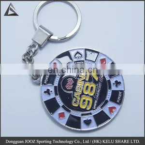 Casino Steel Badge /casino Keychain/poker Keychain thumbnail-2