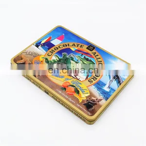 Embossed Empty Valentine Gift Chocolate Tin Box Packaging thumbnail-3