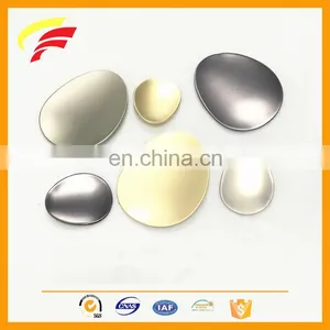 Metal Zinc Alloy Big Oval Egg Shape Sewing Button for Coat Decoration thumbnail-2