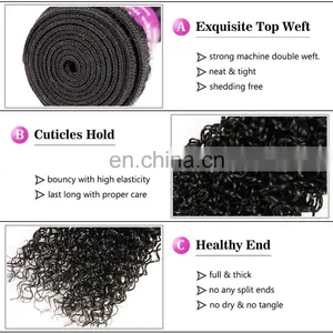 Brazilian Remy Human Hair Kinky Curly Weave thumbnail-5