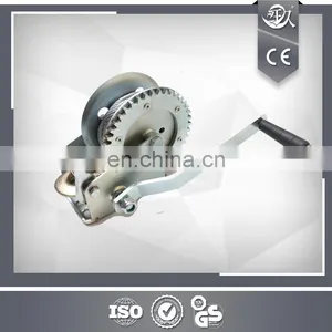 One Way One Speed 1800lbs Steel Cable Belt Hand Winch thumbnail-1