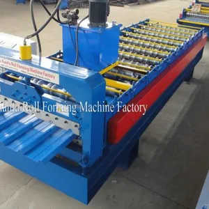Trapezoidal Color Steel Roof Panel Cold Roll Forming Machine thumbnail-2