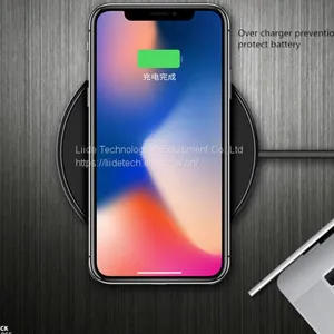 IPhone LG Samsung Lenovo Smart Cell Phone Mobile Phone Round Bluetooth Wireless Quick Charger thumbnail-5