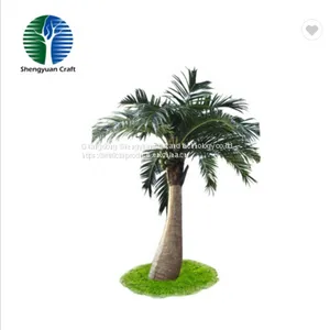 Cheapest High Simulation Artificial Coconut Tree Fiberglass 20meters High for Decorations thumbnail-1