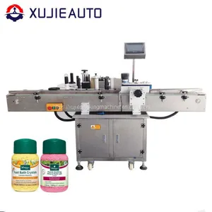 Automatic Commercial Plastic Container Aluminum Cans Sticker Round Labeling Machine thumbnail-1
