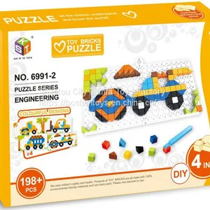 Hot Sale Toy Brick Block Building Toy Funny Puzzle Toy DIY Construction Brick Block Toy for Kids Brick Toy Gift 6991-2 thumbnail-1