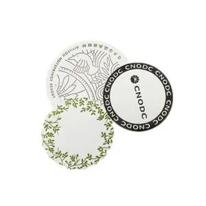 Customizable Multi-style Absorbent Paper Coasters Paper Cup Mat thumbnail-1