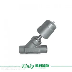 Stainless Steel Pneumatic Welding Angle Seat Valve for Water Treatment, Beverage Filling Equipment thumbnail-1