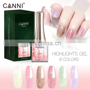 51215 CANNI 16ML Highlights Gel Polish Color Glitter Led uv Laser Semi Permanent Nail Polish Long Lasting Gel Factory Wholesale thumbnail-1