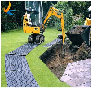 Plastic Portable Hdpe Ground Protection Temporary Road Tracks Mats thumbnail-5