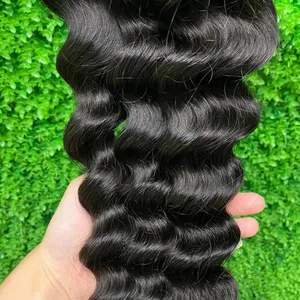 KHH Cheap Wholesale 10A 11A 12A Raw Virgin Unprocessed Cuticle Aligned Indian Temple Human Hair Bundles Vendor From India thumbnail-2