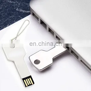 Mini Metal Silver Gold Metal Key Shaped USB 2.0 Flash Drive Memory 4GB 8gb 16gb 32gb 64gb USB Key thumbnail-4