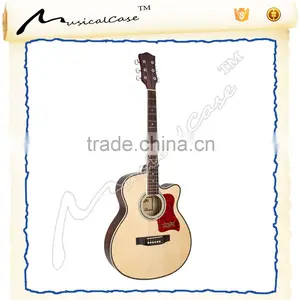 40 Inch Acoustic Guitar With Gloss Finish thumbnail-1