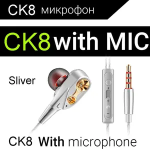 Musician HiFi Earphone Dual Drive Bass Stereo Headset Games Sports Earphones With Microphone3.5mm Wired Headphones thumbnail-3