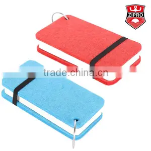 Eco-friendly Felt Spiral Notebook High Qulaity Mini Wool Notebook Multicolor Cover With Elastic thumbnail-1