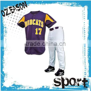China Wholesale Cheap Sublimated Blank Baseball Jerseys thumbnail-1
