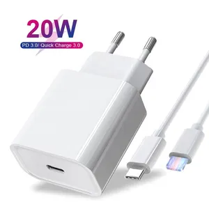 20W USB Type C Charger Adapter For IPhone 11 Pro Xs Max X Xr PD Fast Charging Power Type-C EU US Plug for Iphone Charge thumbnail-1