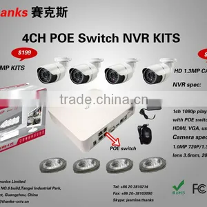 Hot Top Selling Wifi Security Camera System 4chs 720P Waterproof ip Camera NVR KITS, Home Alarm System Wireless System thumbnail-2