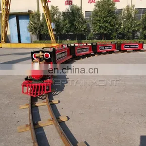 Shopping Center Indoor Playground Battery Powered Kids Electric Amusement Track Train Rides for Sale thumbnail-3
