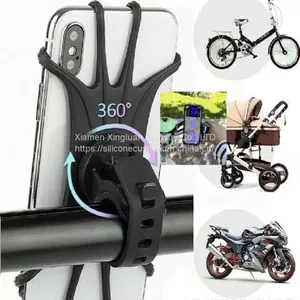 Flexible Bike Mount 360 Rotation Adjustable Silicone Bicycle Mobile Bracket Motorcycle Phone Holder thumbnail-3