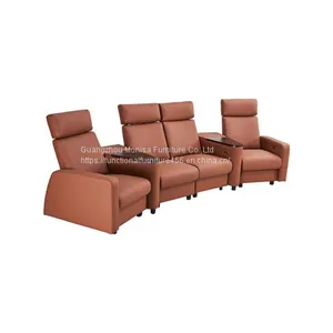 New Italian Minimalist Streles Smart Cinema Sofa Villa Luxury Vip Home Studio Leather Sofa thumbnail-2