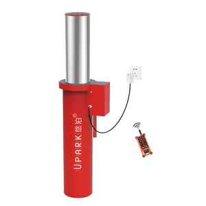 Safety Barrier Parking Driveway Security Bollard 304 SS With Led Light Metal Post Automatic Bollards thumbnail-1