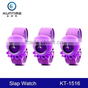 Purple Octopus Cartoon Slap Wrap for Kids Digital Slap Watch thumbnail-1