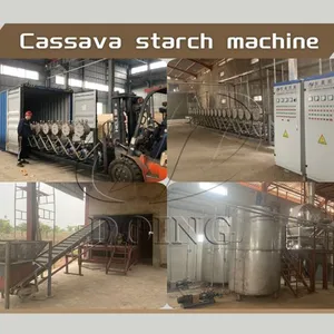 Cassava Tapioca Starch Extraction Facility Cassava Starch Making Machine Cassava Starch Grinding and Separating Machinery thumbnail-5