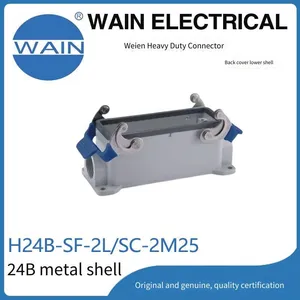 Wain Heavy-duty Connector H24b-sf-2l/sc-2m25 Rectangular Connector With Metal 24b Housing and Aviation Plug thumbnail-1