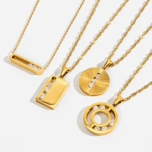 HonHo 304 Stainless Steel Necklace With 18K Gold PVD Coating For Hypoallergenic Wear thumbnail-3