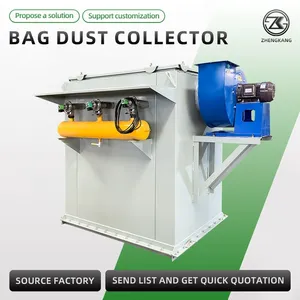 High Flow Industrial Pulse Jet Bag Dust Collector Automatic Cleaning Baghouse Dust Removal Equipment thumbnail-4