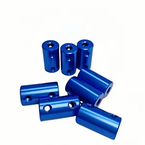 Step Motor Accessories Blue Aluminum Coupling 5mm 8mm Bore Flexible Shaft Connector thumbnail-5
