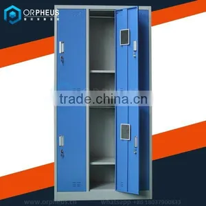 School Locker Rooms and Bathrooms Storage Cabinet Furniture Student Clothes and Book Rack Knock Down Lock Metal School Locker thumbnail-3