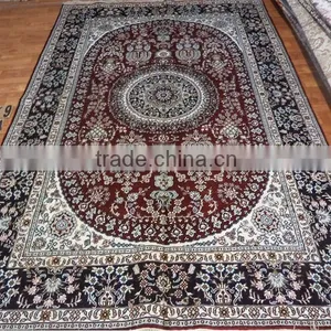 6x9ft 100% Silk Rugs India Cotton Carpet Cheap Red Carpet Hand Made Silk Carpets thumbnail-2