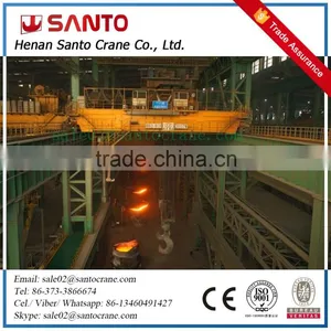 Iron Steel Casting Double Girder Overhead Crane for Sale thumbnail-1
