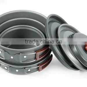 5~6persons Outdoor Portable Cookware Camping Aluminum Alloy PY71005 thumbnail-2
