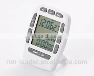 New Cheap 3 Line Kitchen Timer,Count Down Timer,12/24 Hours Clock Kitchen Timers thumbnail-1
