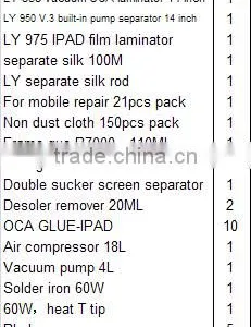 LY Screen Separate Pack F,Suitable for Normal User,specially for Repairing Pads thumbnail-2