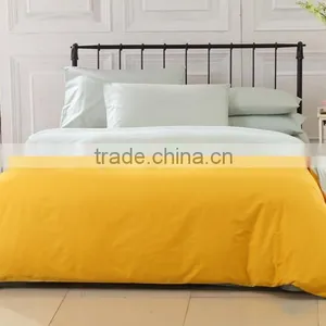 Golden Yellow and Light Green Patchwork Solid Color 100cotton Bed Sheet Trade Assurance thumbnail-1