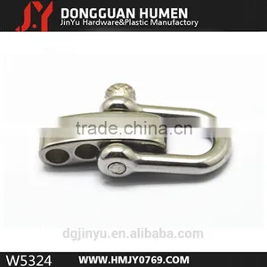 Stainless Steel Adjustable Shackle Clasp , Electric Galvanized Shackle thumbnail-1