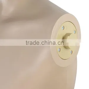 Plastic Male Full Body Realistic Mannequin Metal Base Head Turns Display thumbnail-3