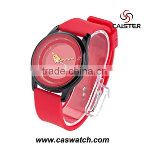 Fashional Alloy Case Sport Style Silicone Watch for Lady thumbnail-1