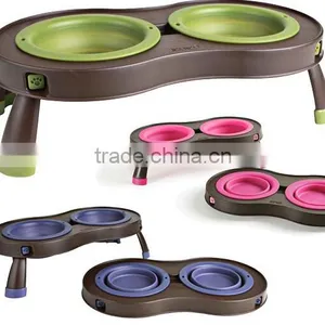 Pet Double Bowl Foldable for Dog and Cat Eatting thumbnail-2