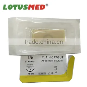 Hot-sale Plain Catgut Absorbable Surgical Suture With Needle thumbnail-1