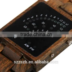 OEM/ODM Watch Factory Wooden Material Simple Custome Digital Watch thumbnail-5