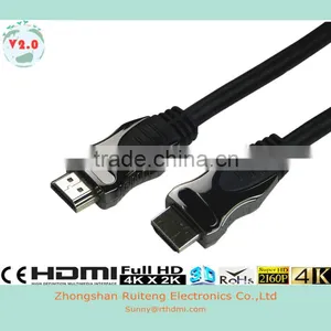 Black Metal Shell HDMI Cable With Ethernet Support 3D and 4K From 0.5-100m thumbnail-1