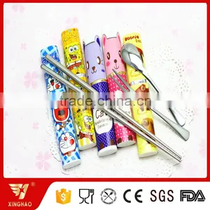 Promotional Cutlery Set in Lovely Plastic Cartoon Plastic Box for Children thumbnail-2